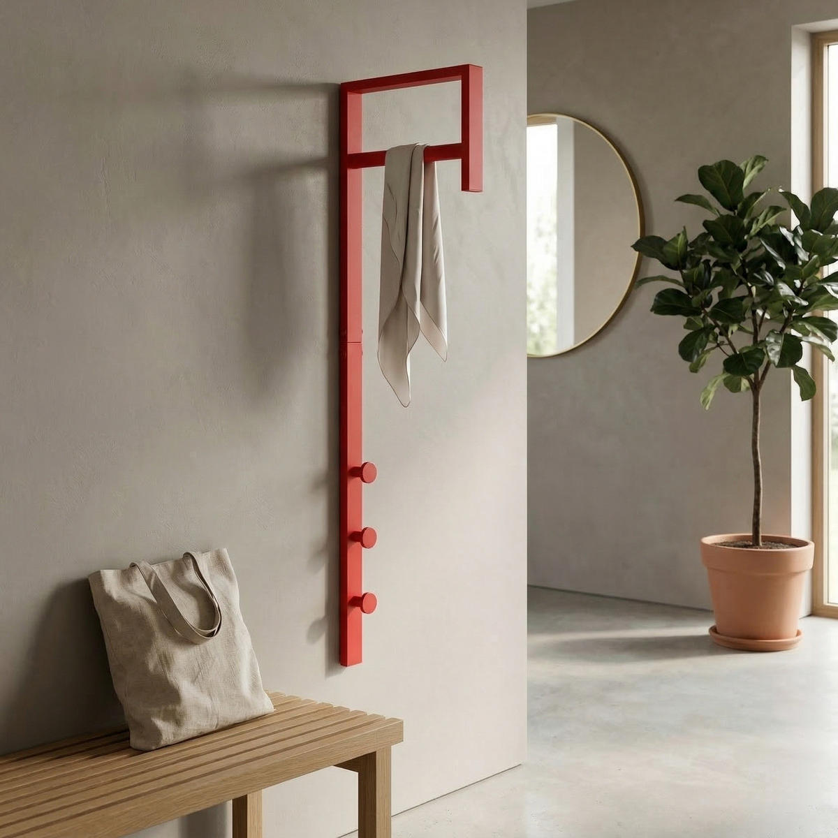 GARDEROBENSTÄNDER Pisa Rot 3/30/82 cm - Rot, Metall (3/82/30cm) - ebuy24