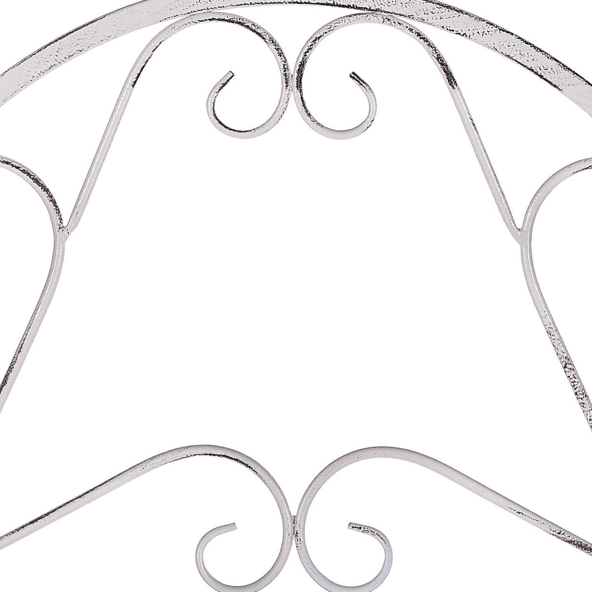 BADREGAL Metall Antik Optik weiß 4 Fächer klappbar Valdivia - Weiß, Metall (40/166/27cm) - Beliani