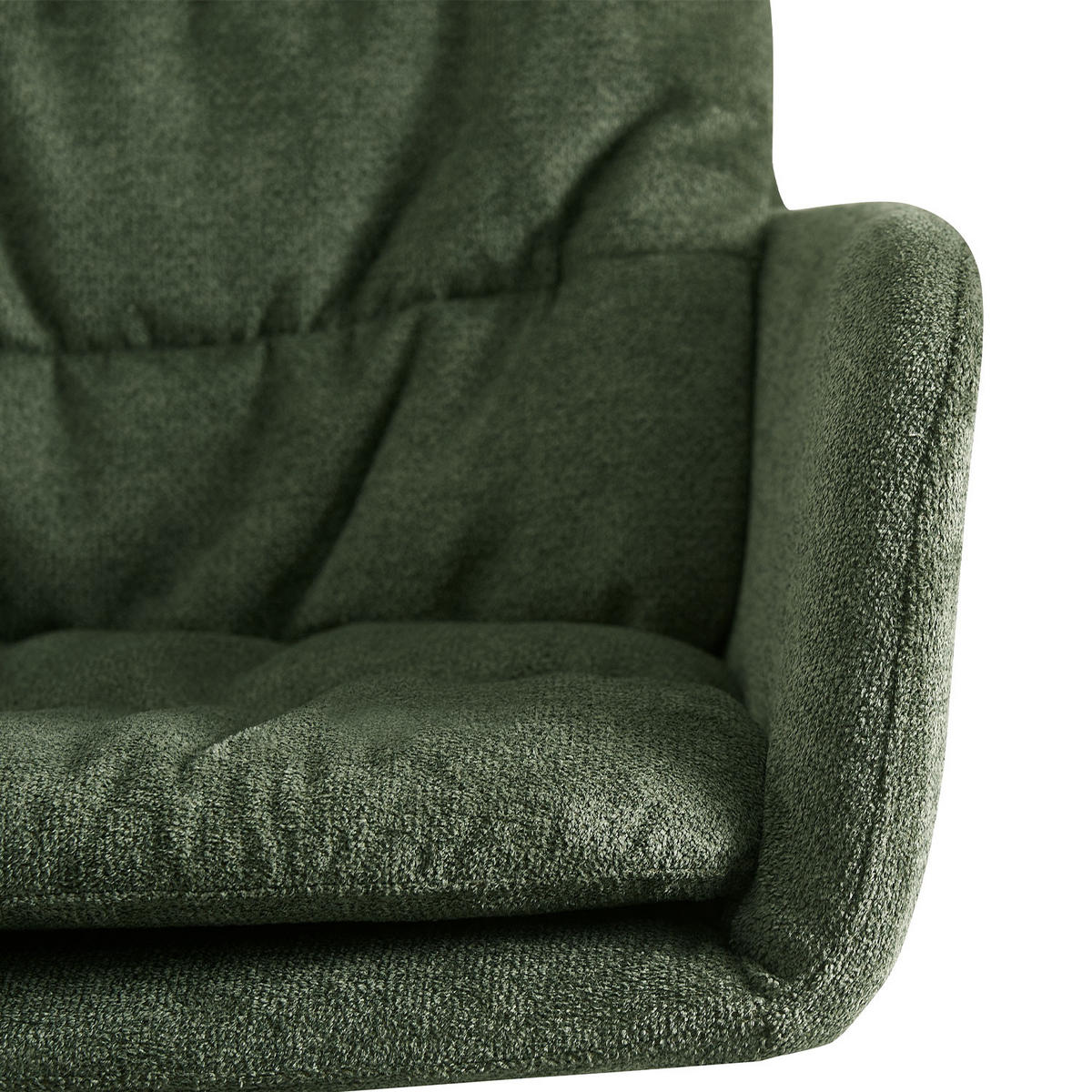 ARMLEHNSTUHL CAZAR Grün - Grün, Textil/Metall (57/90/68cm) - B&D Home