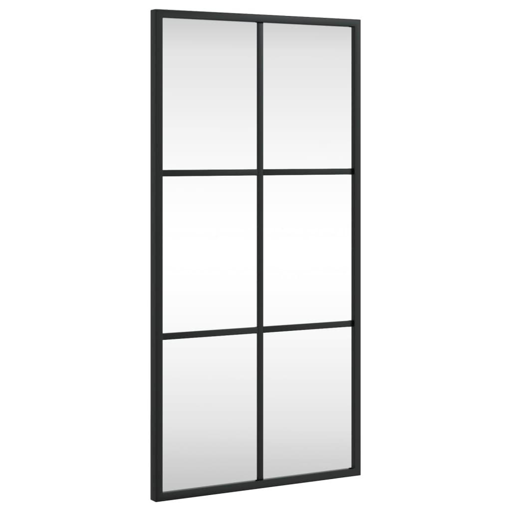 WANDSPIEGEL Schwarz 30x60 cm Rechteckig Eisen - Schwarz, Metall (30/60/60cm) - furnicato