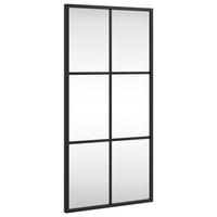 WANDSPIEGEL Schwarz 30x60 cm Rechteckig Eisen - Schwarz, Metall (30/60/60cm) - furnicato