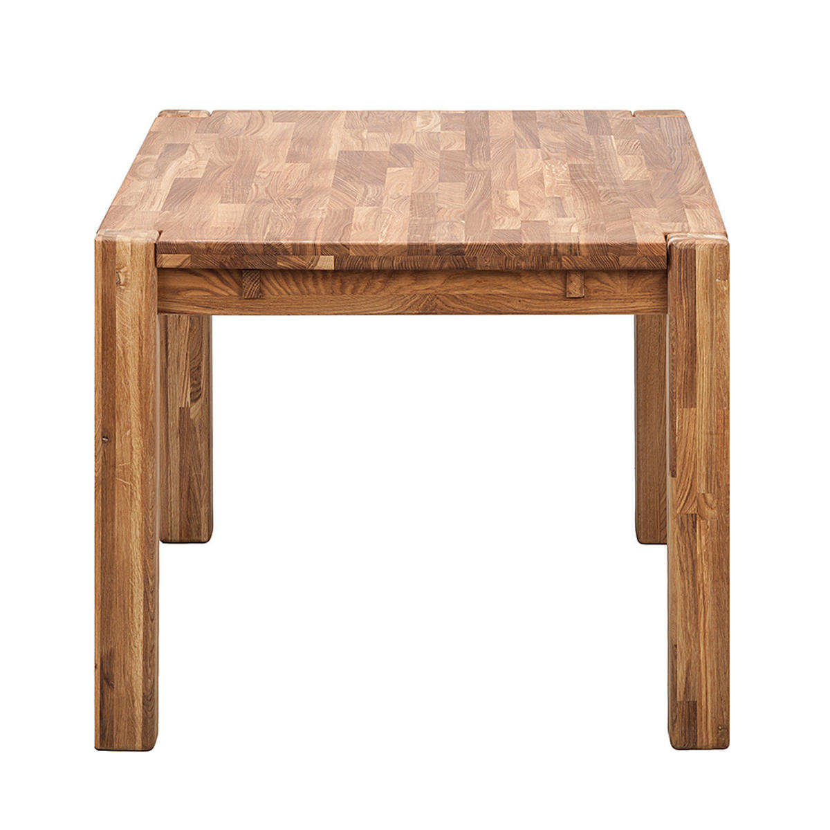 ESSTISCH - Eiche massiv - Eichefarben, Holz (90/180/75cm) - home24