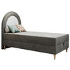 BOXBETT NEST 90/180 Dunkelgrau Velvet hydrophob - H3 - Dunkelgrau, Holz/Textil (90/180cm) - MKS