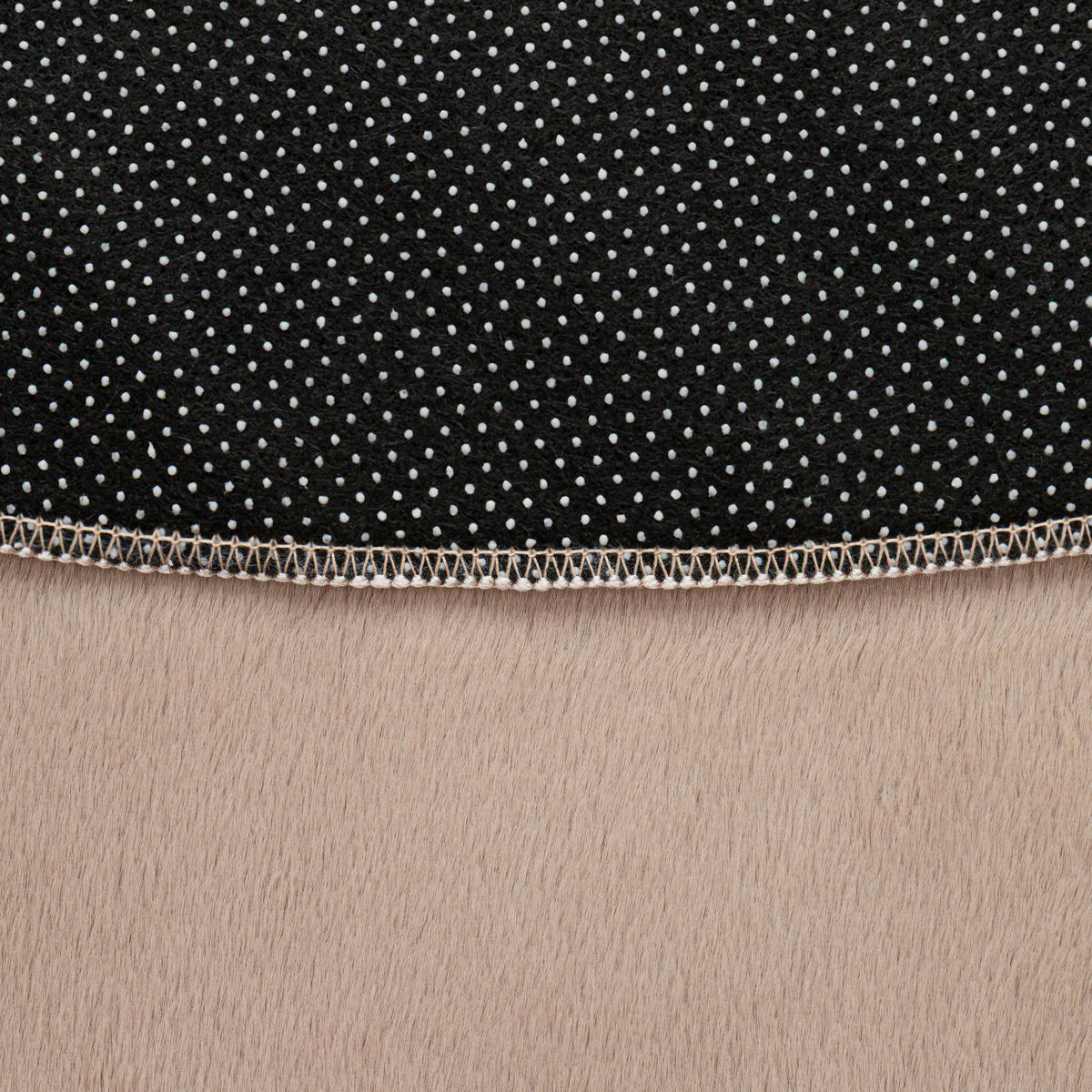 KURZFLORTEPPICH LUMI rund hellbraun kuschelweich waschbar 100/100 cm - Hellbraun, Textil (100/100cm) - Tapiso