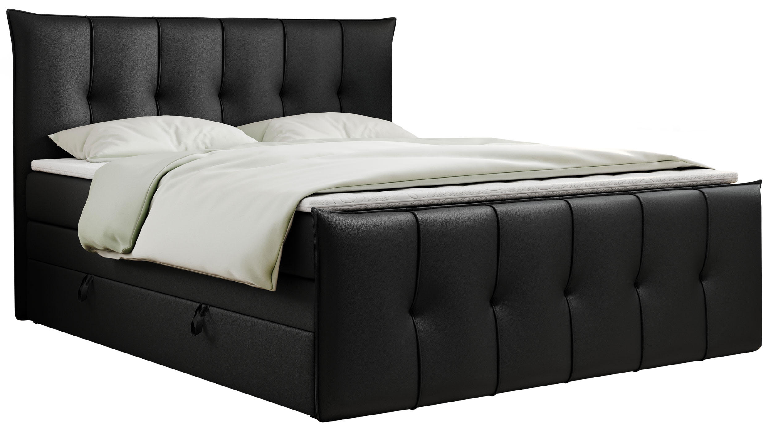MKS Boxspringbett Schwarz 160x200 cm