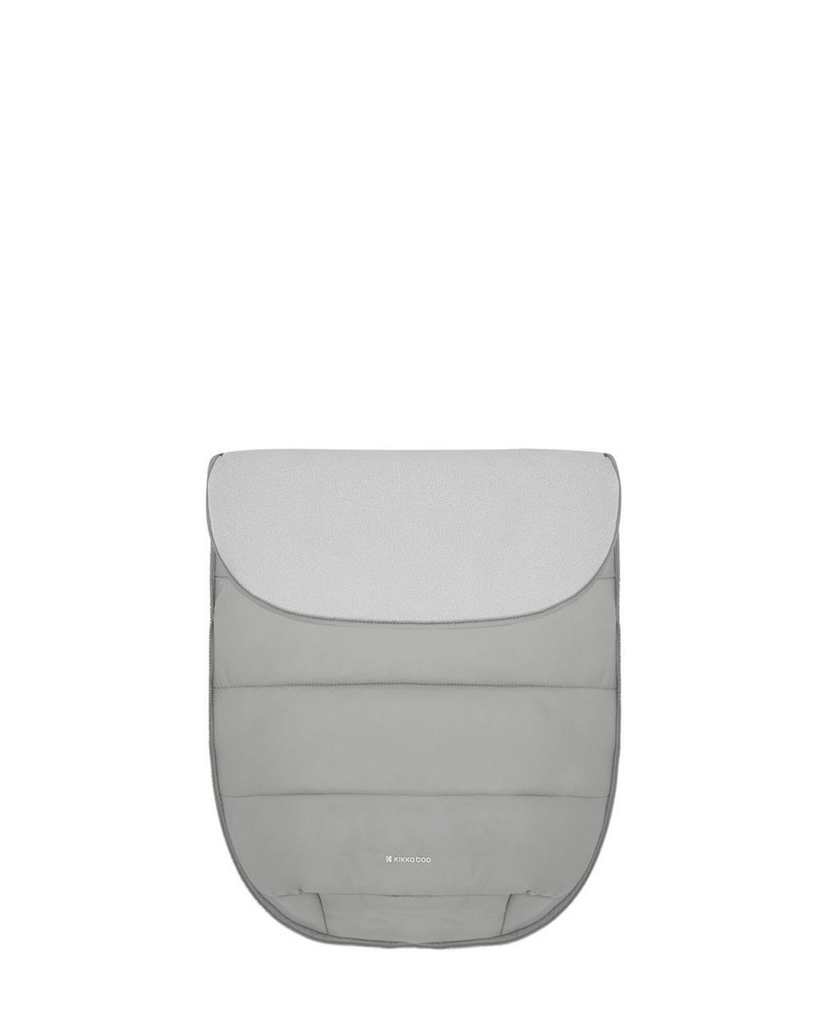 FUSSSACK Classic hellgrau Fleece, wasserabweisend, 3- und 5-Punkt-Gurt, Reißverschluss - Grau, Textil (45/1/85cm) - Kikka boo