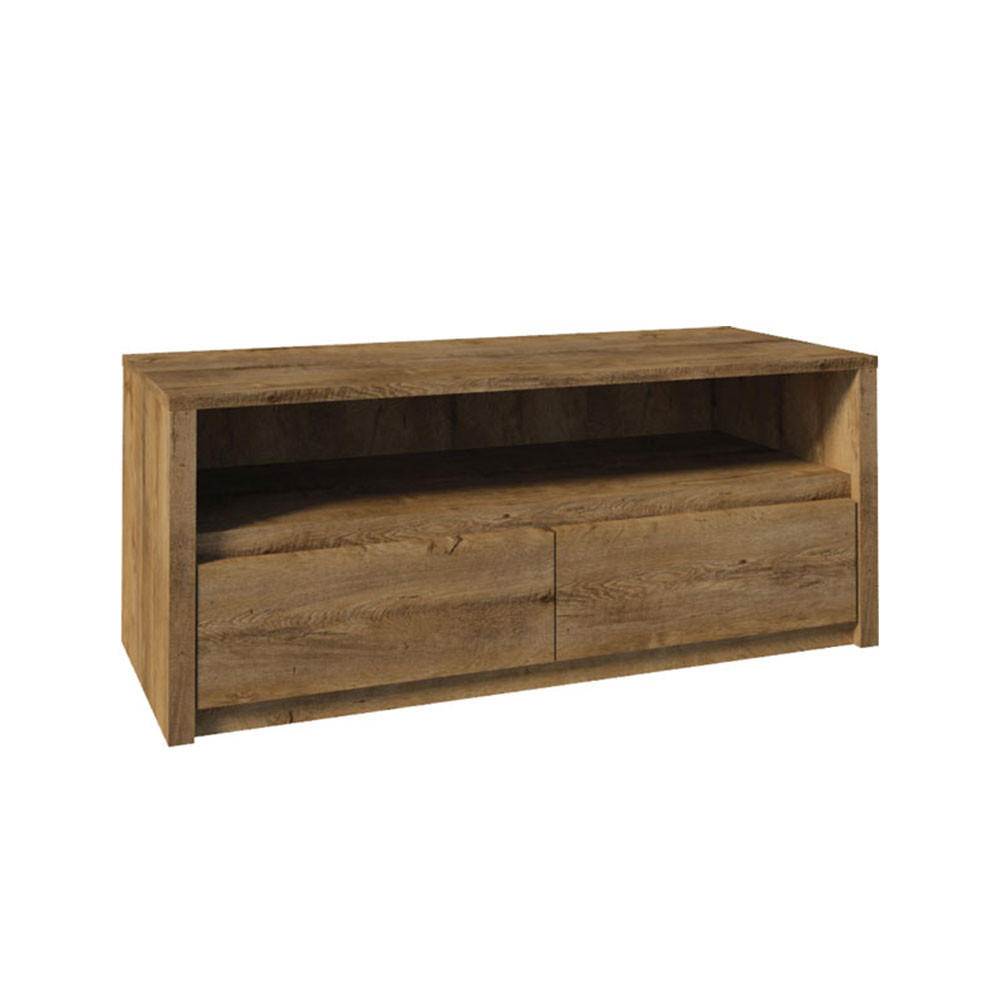 LOWBOARD Montana Eiche Lefkas 130,3 / 53,3 /52,6cm - Eichefarben, Holz/Holzwerkstoff (130.3/52.6/53.3cm) - Feldmann-Wohnen