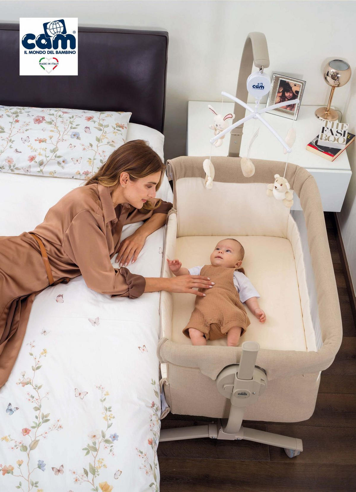 BABY-BEISTELLBETT höhenverstellbar Cullami - Beige, Kunststoff/Textil - Cam il Mondo del Bambino S.p.A.