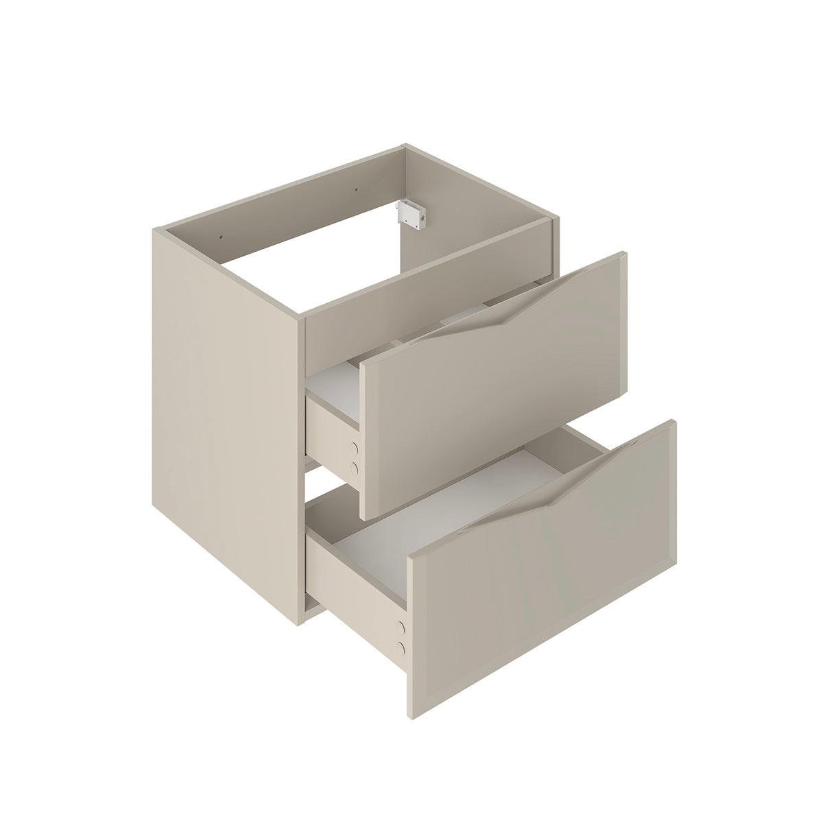 WASCHTISCHUNTERSCHRANK 60.6cm Ellie Kaschmir - Beige, Holzwerkstoff (60.6/52.2/46.5cm) - Petits-meubles