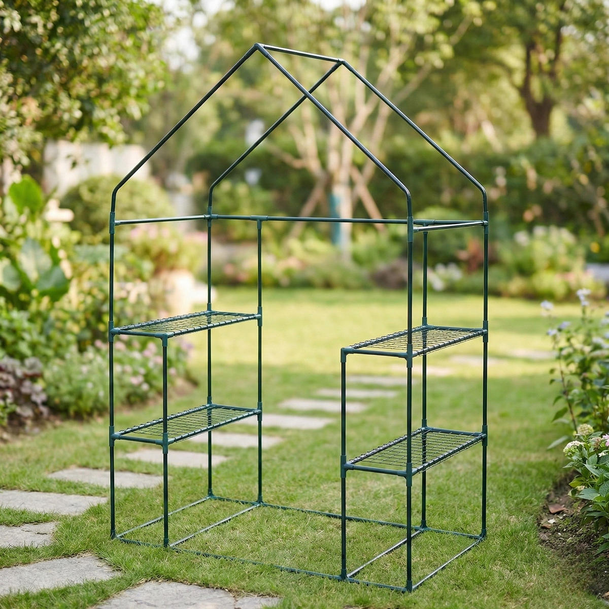 FOLIENGEWÄCHSHAUS Miva 143 x 73 x 195 cm - Transparent, Kunststoff (73/195/143cm) - EDENIA