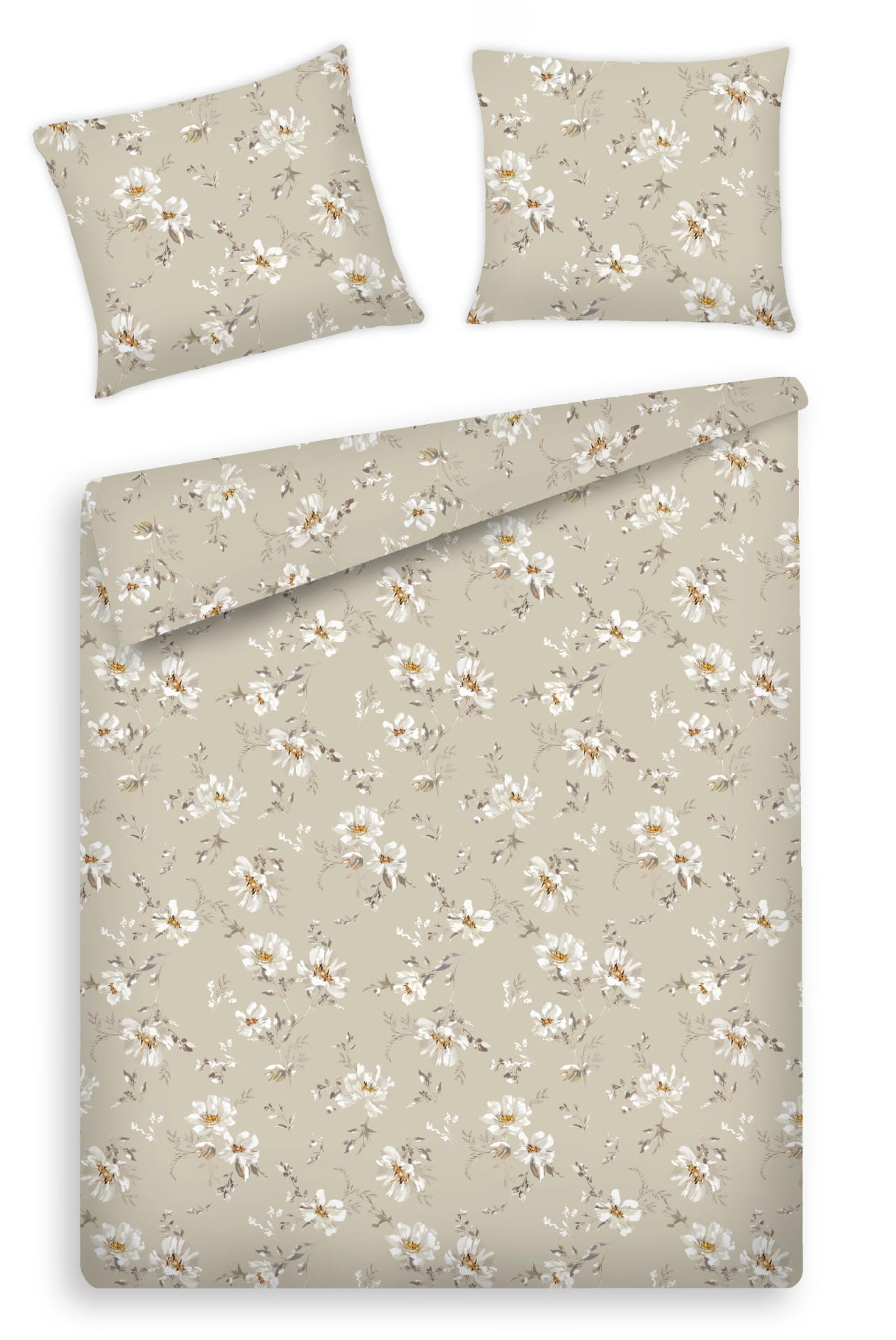 BETTWÄSCHE Jasmina - Beige, Textil (200/220cm) - home&you