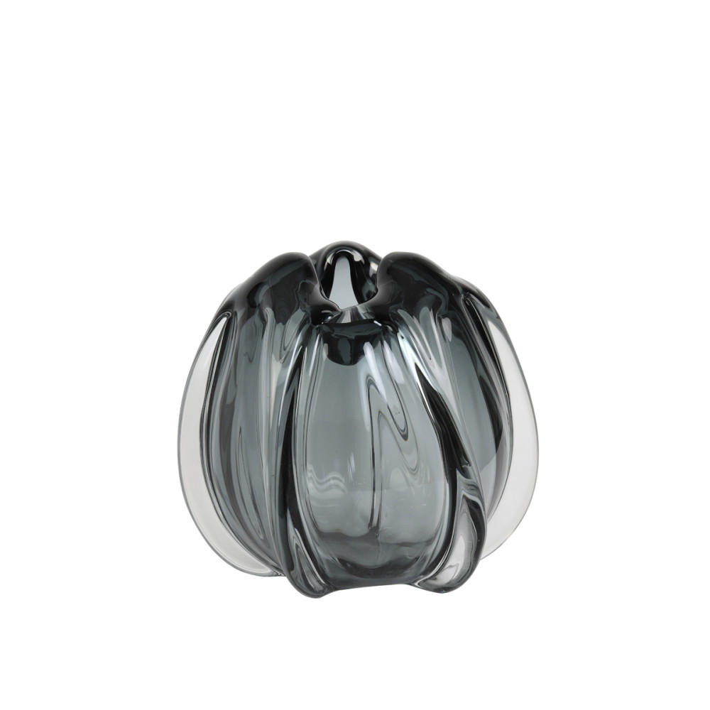 VASE Murela - Grau - 24.5/24.5/22 cm - Grau, Glas (22cm) - Light & Living