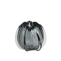 VASE Murela - Grau - 24.5/24.5/22 cm - Grau, Glas (22cm) - Light & Living