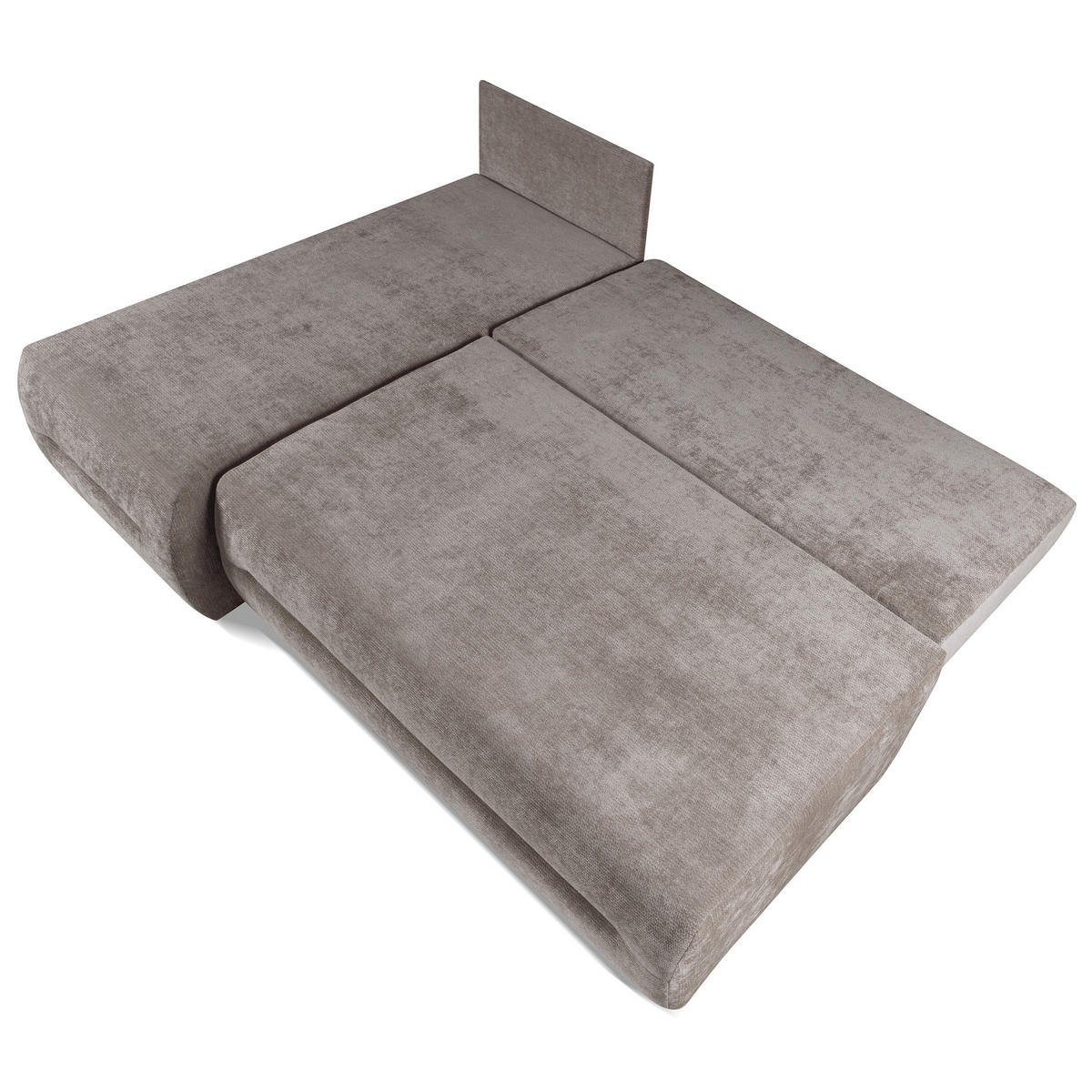 ECKSCHLAFSOFA Liana mit Schlaffunktion und Bettkasten, Links, Braun - Braun, Textil (206/154cm) - Beautysofa