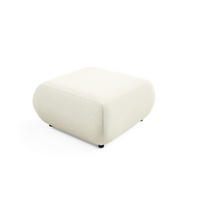 POLSTERHOCKER DELTA Modern Sitzhocker, Fußhocker Creme - Creme, Holzwerkstoff/Kunststoff (88/41/88cm) - MASSENO