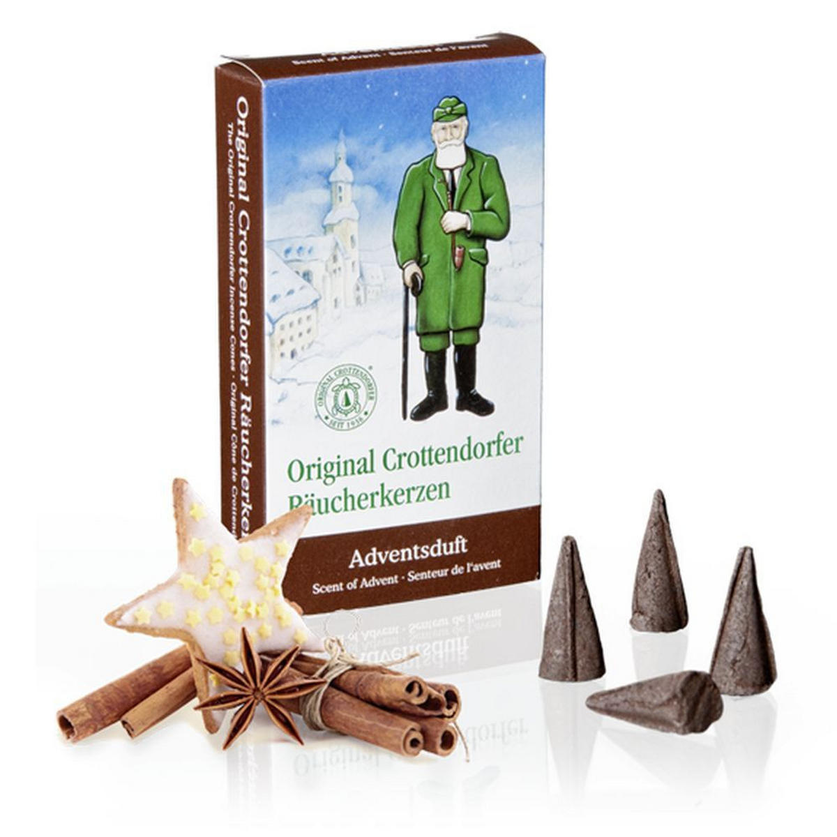 RÄUCHERKERZEN Adventsduft 24er Packung - Multicolor, Holz (0.1/1/0.1cm) - Crottendorfer