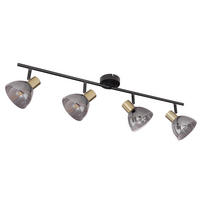 LED DECKENLEUCHTE JAY Metall Schwarz - Schwarz, Glas (79/11/17.5cm) - Globo Lighting