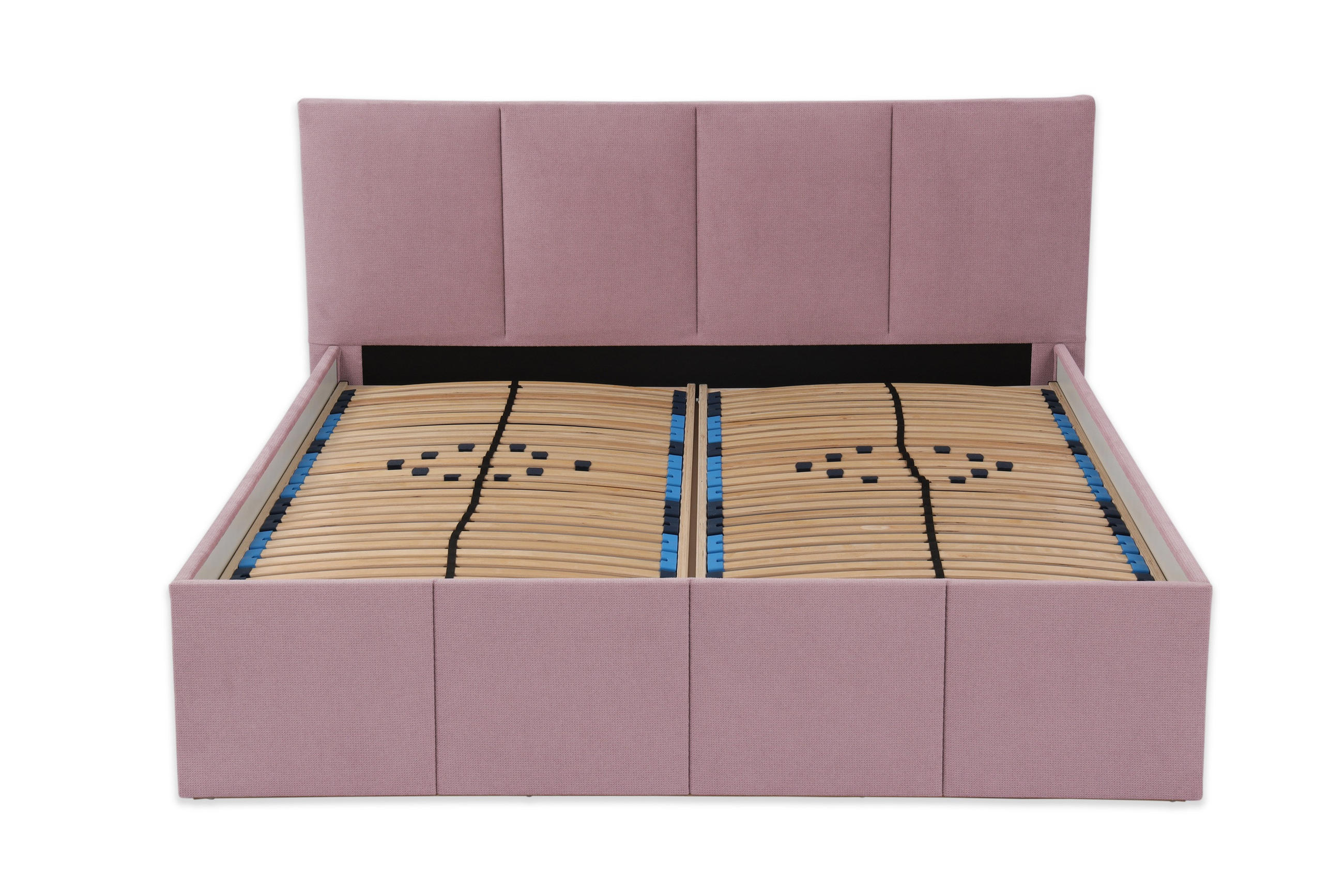 POLSTERBETT Dalas Rose 200 x 200 x 40 cm Stauraum Mit hochwertiger Matratze H2 (bis 100 kg) und Lattenrost - Rosa, Holz (200/200cm) - Halmon Schlafkomfort Betten 