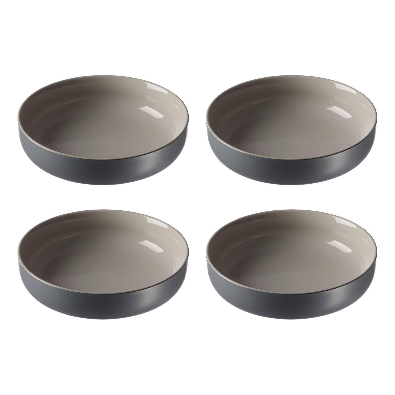SCHALEN Jasper Grau ø 19.0 cm 4er Set - Grau, Keramik (19cm) - Ritzenhoff Breker