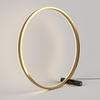 LED-TISCHLAMPE Ring Direkt/Indirekt Schwarz/Gold Ø 60cm - Goldfarben/Schwarz, Metall (3.3/60/60cm) - s.luce