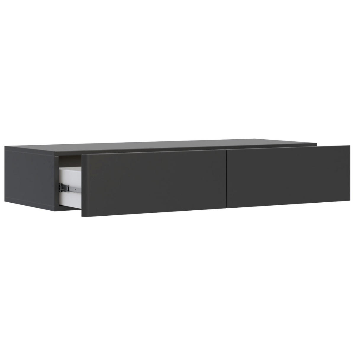 WANDKONSOLE Olio SCHWARZ 110 CM - Schwarz, Holzwerkstoff (110/17/41.6cm) - Selsey