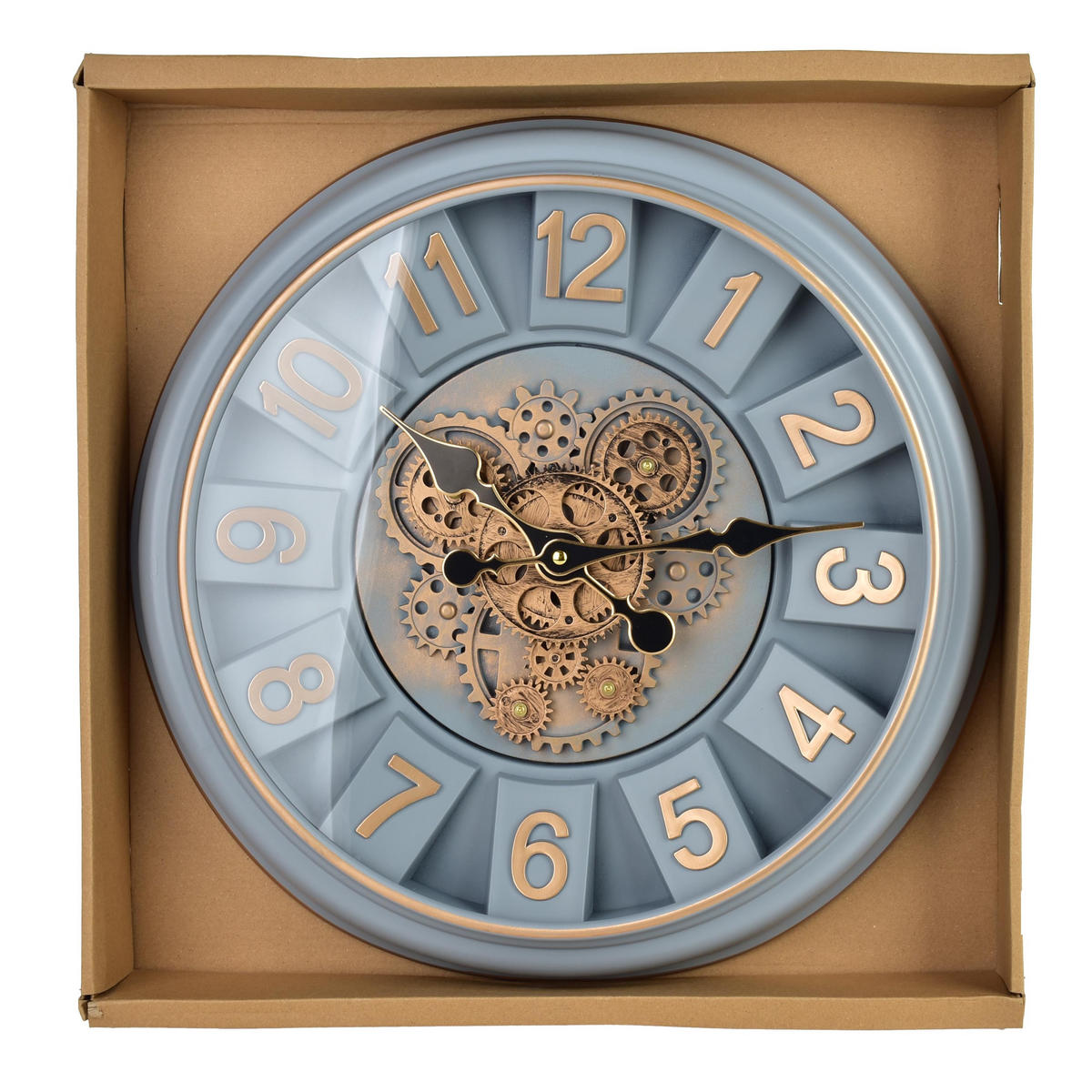 WANDUHR Ramsey Grau 45/7/45 cm Kunstoff - Grau, Kunststoff (45/45/7cm) - Mondex