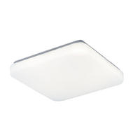 LED DECKENLEUCHTE Metall Weiß - Weiß, Metall (28/28/6cm)