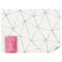 FOTOTAPETE Geometrische Abstraktion Glamour Stil 250x175 - Gelb/Beige, Papier (250/175cm) - Muralo