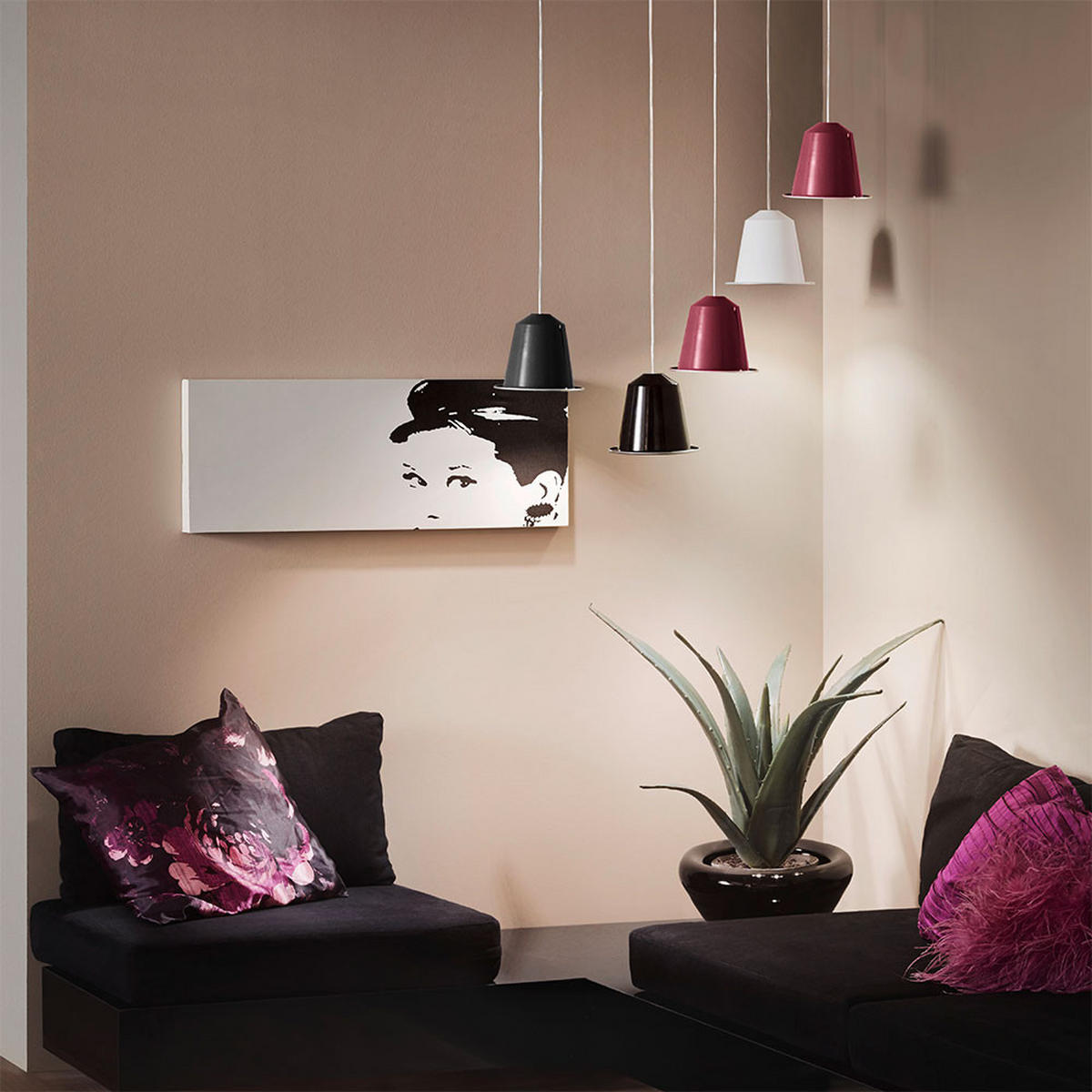 LED HÄNGELEUCHTE Stahl Schwarz glänzend - Schwarz, Metall (17.5/17.5/110cm)