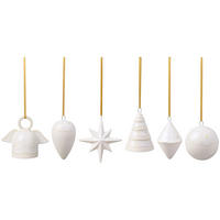 ORNAMENTE-SET Winter Glow beige 6er Set - Beige, Keramik (1/1/1cm) - like.Villeroy & Boch