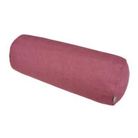 NACKENROLLENBEZUG reines Leinen rose-de provence 40/15 cm - Altrosa, Naturmaterialien (15/40cm) - beties Heimtextil