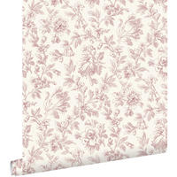 TAPETE eleganten Blumen 50 x 900 cm - Weiß, Papier (50/900cm) - ESTAhome