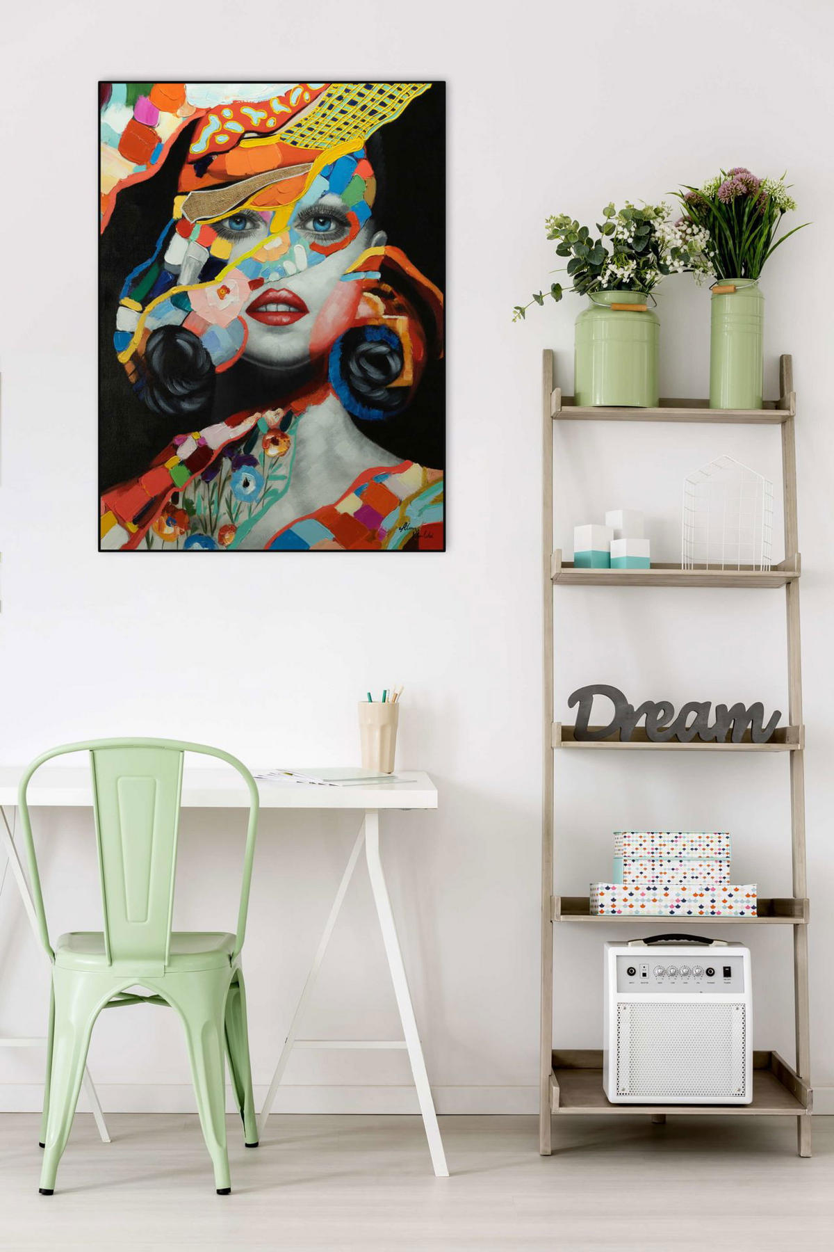 ACRYLBILD HANDGEMALT 75/100 cm - Multicolor, Holz/Textil (75/100cm) - KUNSTLOFT