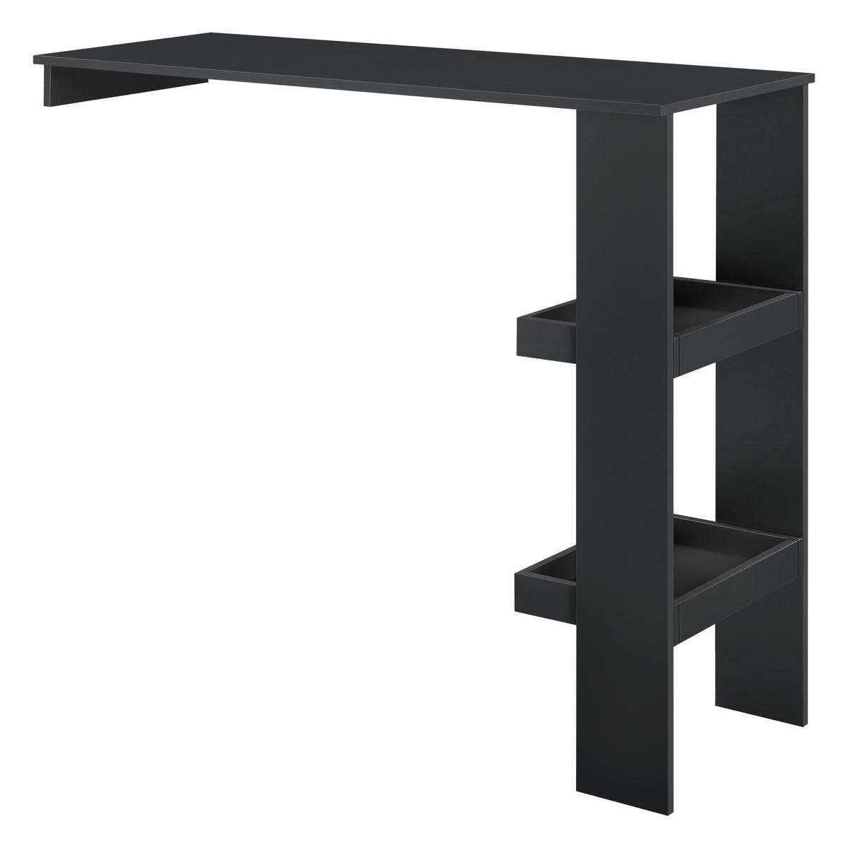BARTISCH Sölvesborg - Schwarz, Holzwerkstoff (120/106/45cm) - [en.casa]