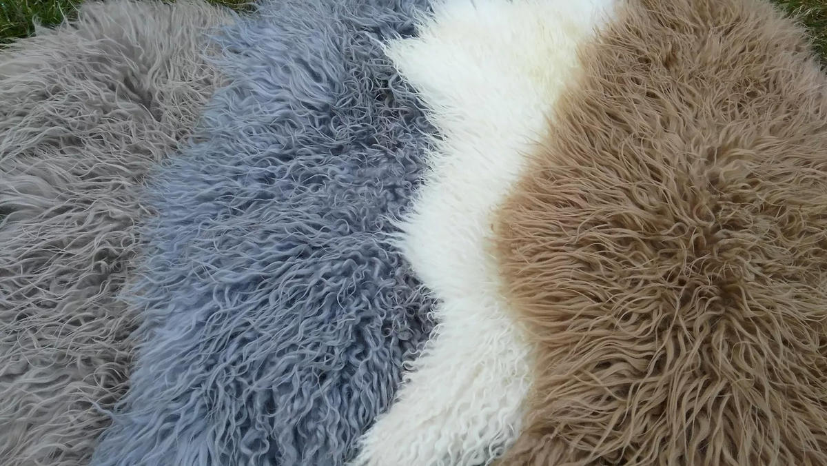 SCHAFFELL Island Lammfell lockig ca. 110 cm Naturfarben - Braun, Fell (60/110cm) - Provellus