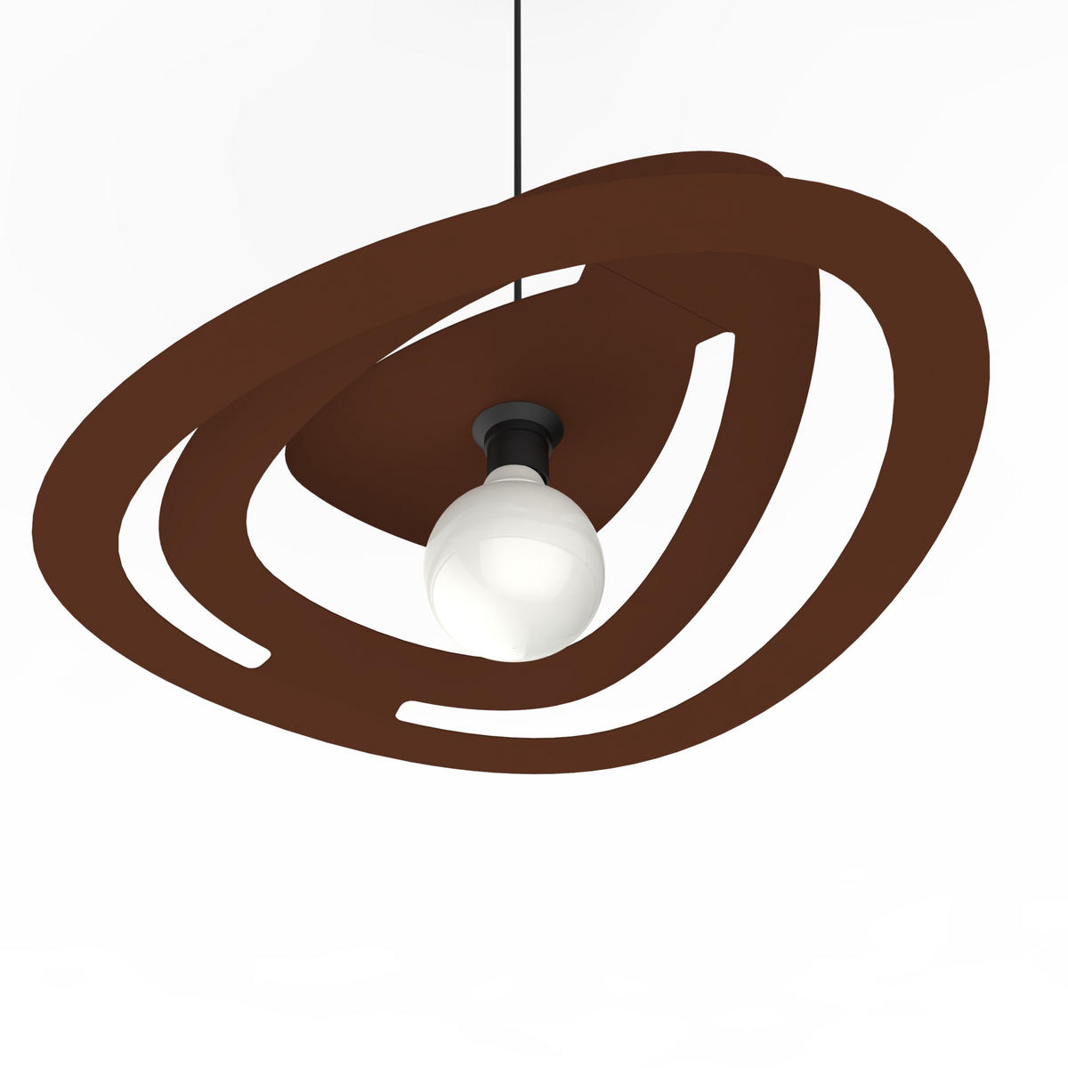 HÄNGELEUCHTE - Dunkelbraun, Metall (51/60/11cm) - Lumicom