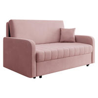 SCHLAFSOFA Viva Silk IV - Schwarz/Rosa, Holz/Textil (172/85/98cm) - MIRJAN24