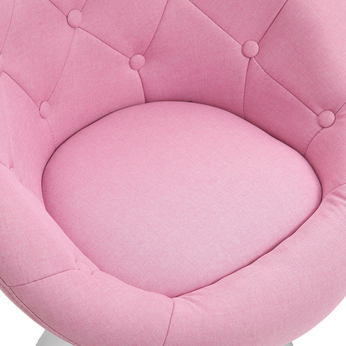 COCKTAILSESSEL HAVANNA Stoffbezug Pink - Pink/Silberfarben, Textil (62/88/58cm) - SVITA