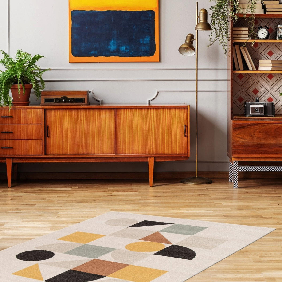 TEPPICH flexibel weich pflegeleicht mehrfarbig - Multicolor, Textil (135/190cm) - AFK Living