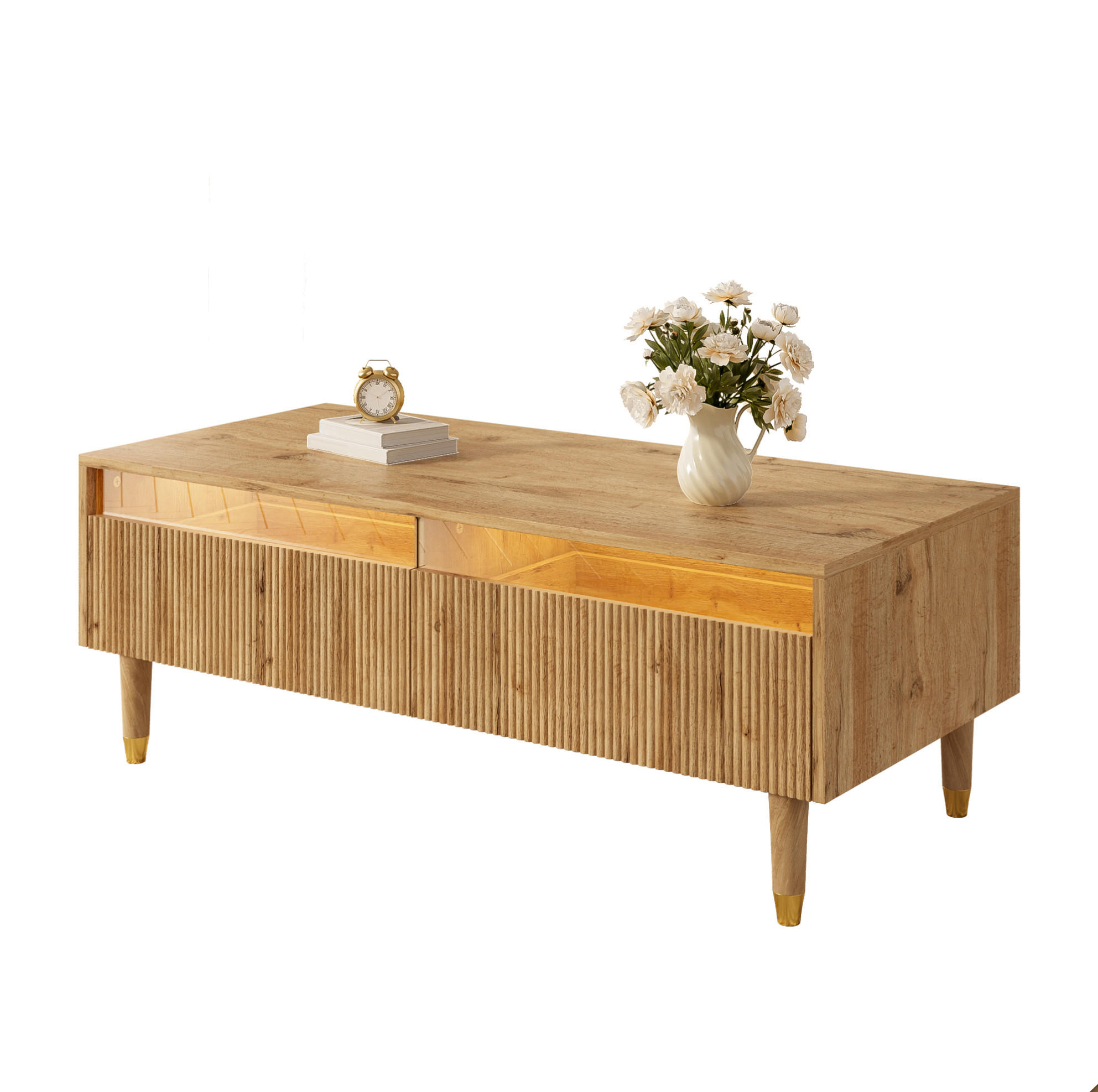 Meubliv Couchtisch Braun 50x40x110 cm