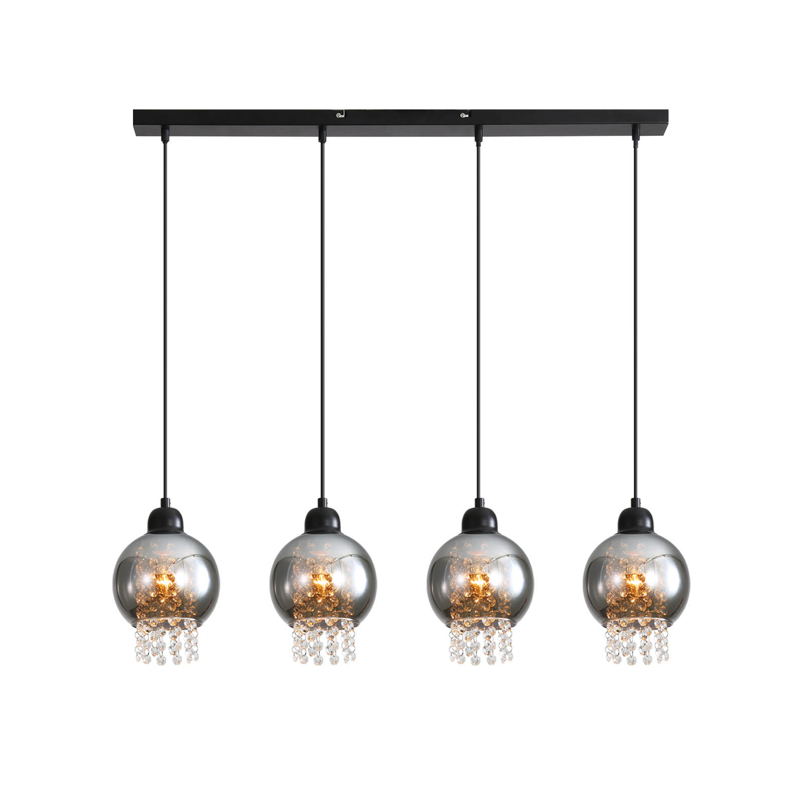 HÄNGELEUCHTE Marson 86/5/175 cm - Schwarz, Metall (5/86/175cm) - Nettlife