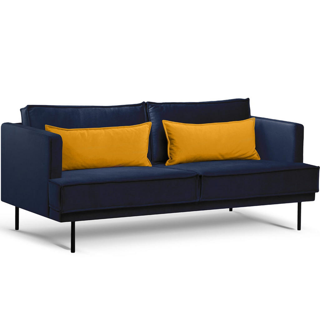 Thumbnail - Konsimo® 3-Sitzer-Sofa, Blau, Textil, 193x84x92 cm, Hergestellt in Europa, Wohnzimmer, Sofas & Couches, Sofas, 3-Sitzer ...