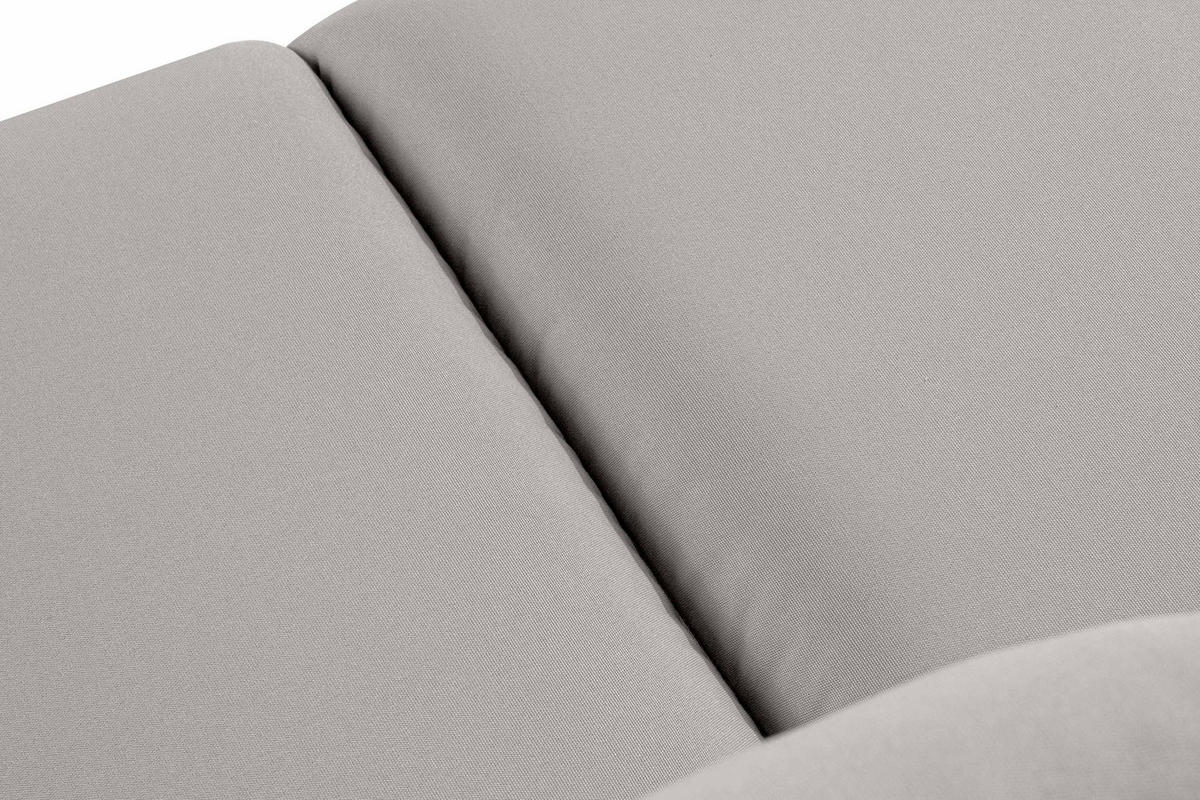 GARTENSOFA RAMBE 3-Personen mit Kissen, Anthrazit/Hellgrau - Dunkelgrau/Hellgrau, Textil/Metall (225/80/80cm) - KONSIMO®