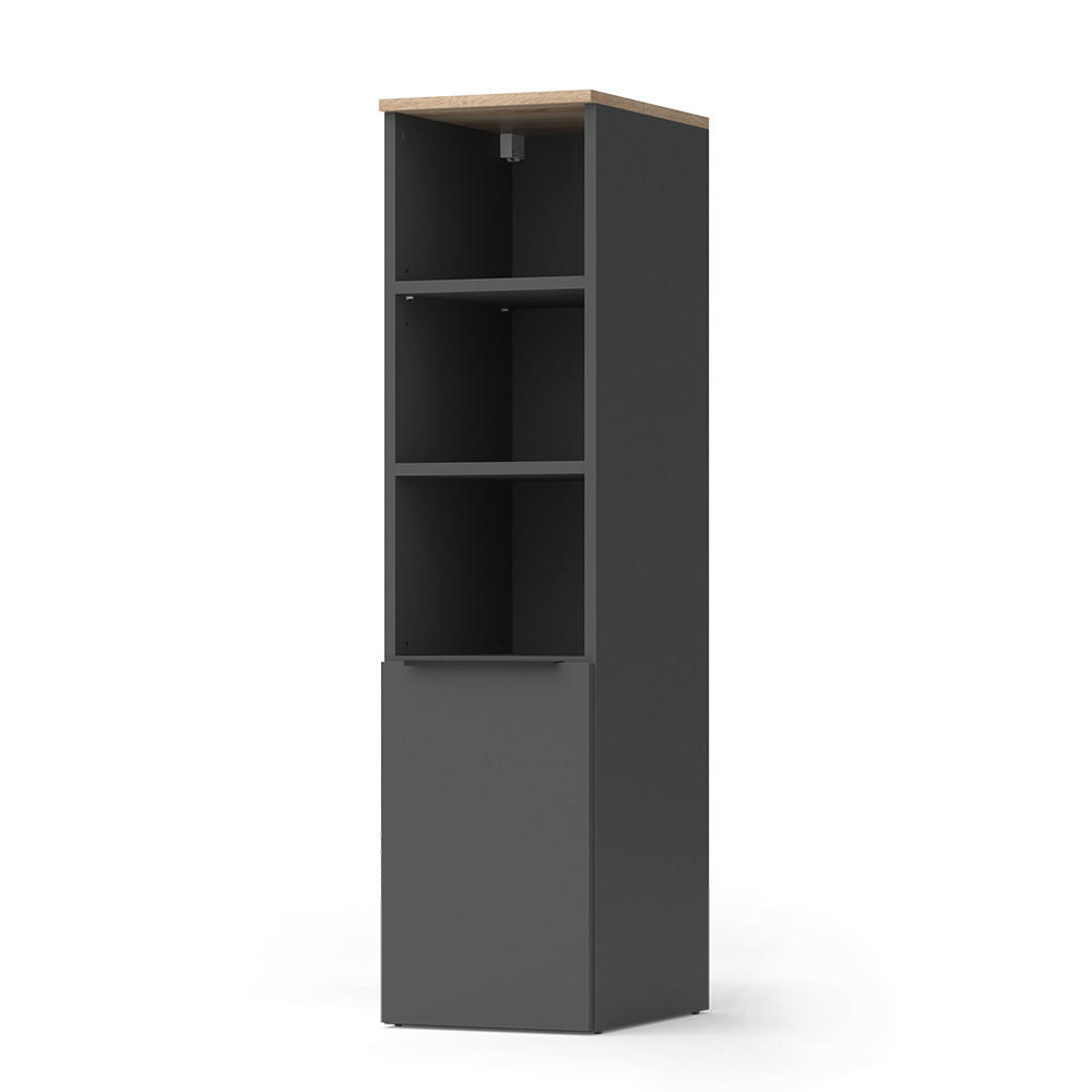 Vicco UNIVERZÁLNÍ SKŘÍŇ Wido Anthracite/Sonoma 30.2 x 120 cm s dveřmi