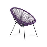 GARTENSTUHL Lila 70/76/80 cm - Lila, Metall (70/80/76cm) - Mobili Rebecca