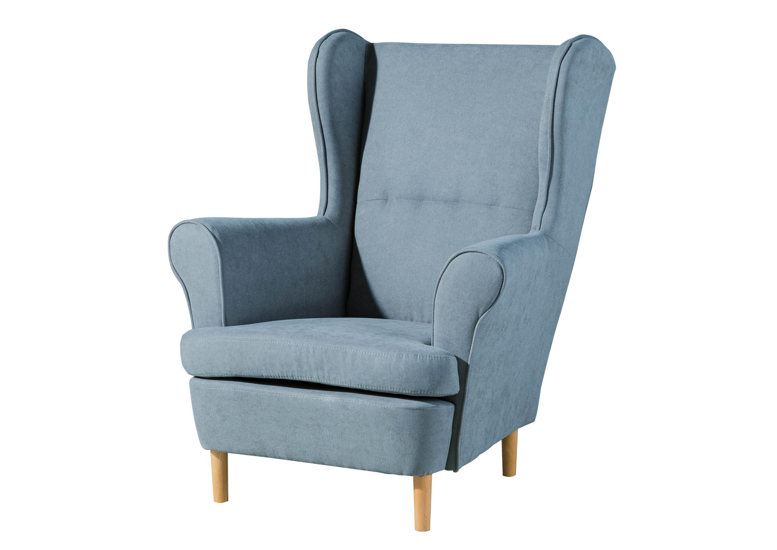 OHRENSESESSEL 71x74x105 hellblau SCANDI #108 - Blau, Kunststoff (71/105/74cm) - Massivmoebel24