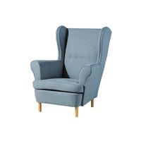 OHRENSESESSEL 71x74x105 hellblau SCANDI #108 - Blau, Kunststoff (71/105/74cm) - Massivmoebel24