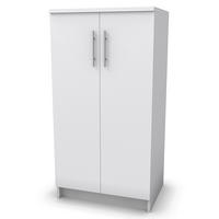 SCHUHSCHRANK Dalia Weiß 56 x 108 cm - Weiß, Holzwerkstoff (56/108/40cm) - Vicco