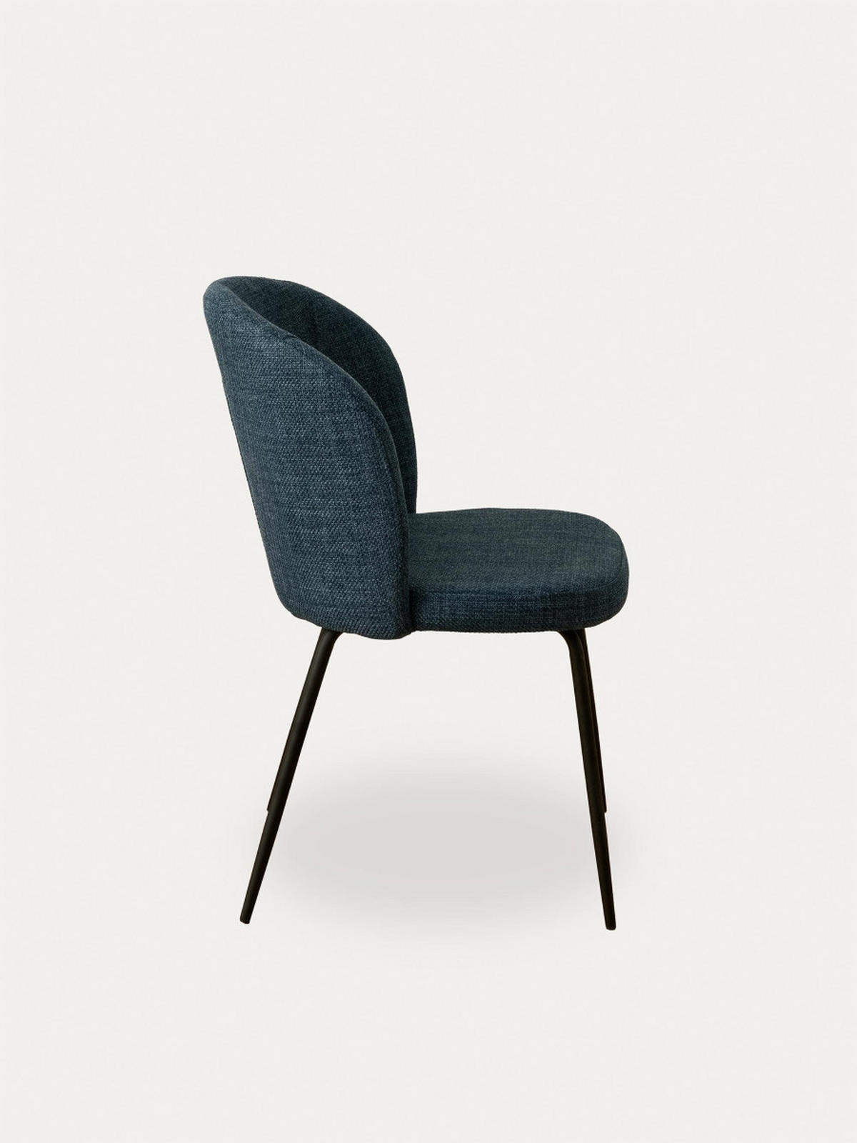 STUHL Beiz Blau 54 cm x 81 cm - Blau, Textil (54/81/59cm) - Kenay Home