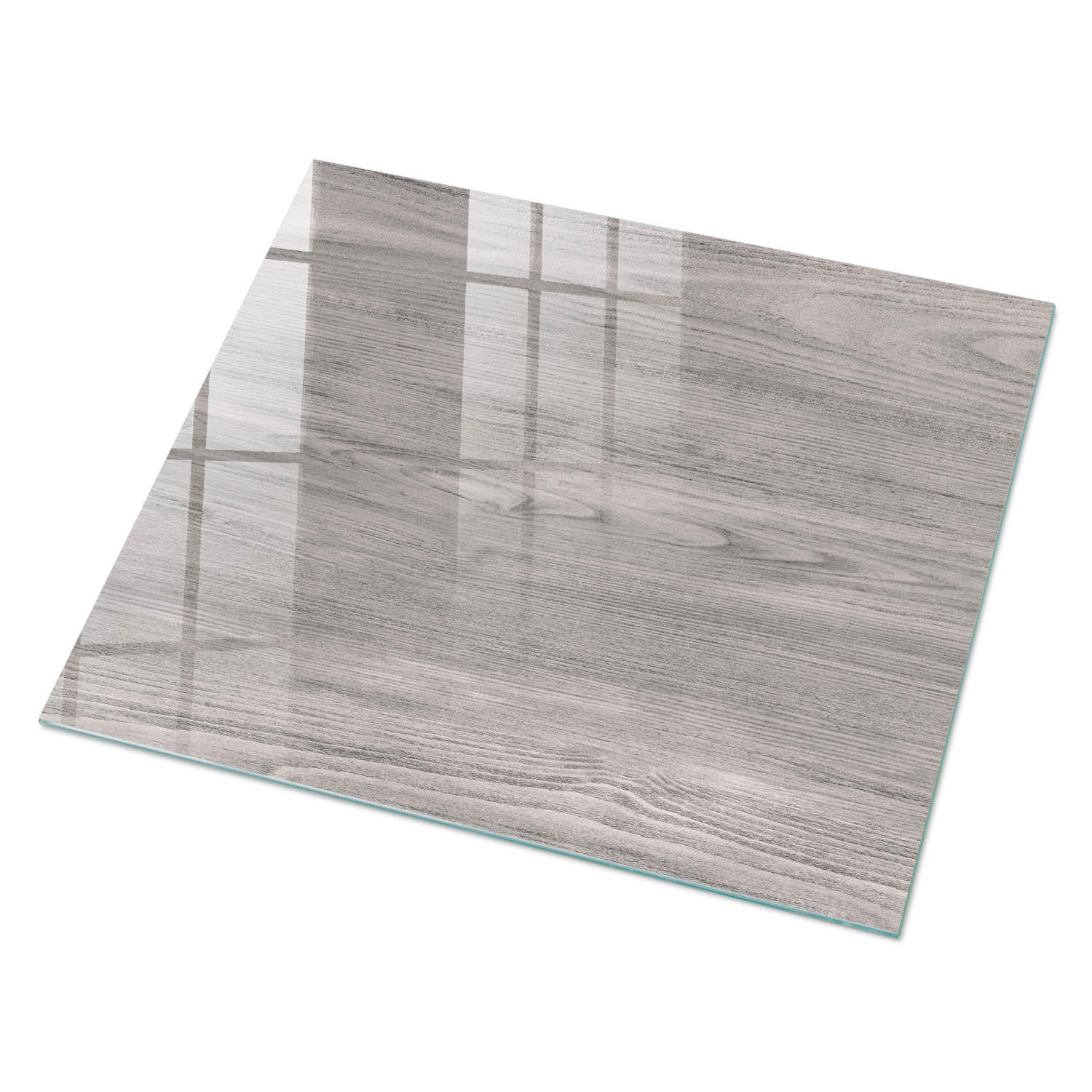 GLASPLATTE 80x60 cm – Gedämpftes Holz - Braun, Glas (0.4/80/60cm) - ArtPrintCave